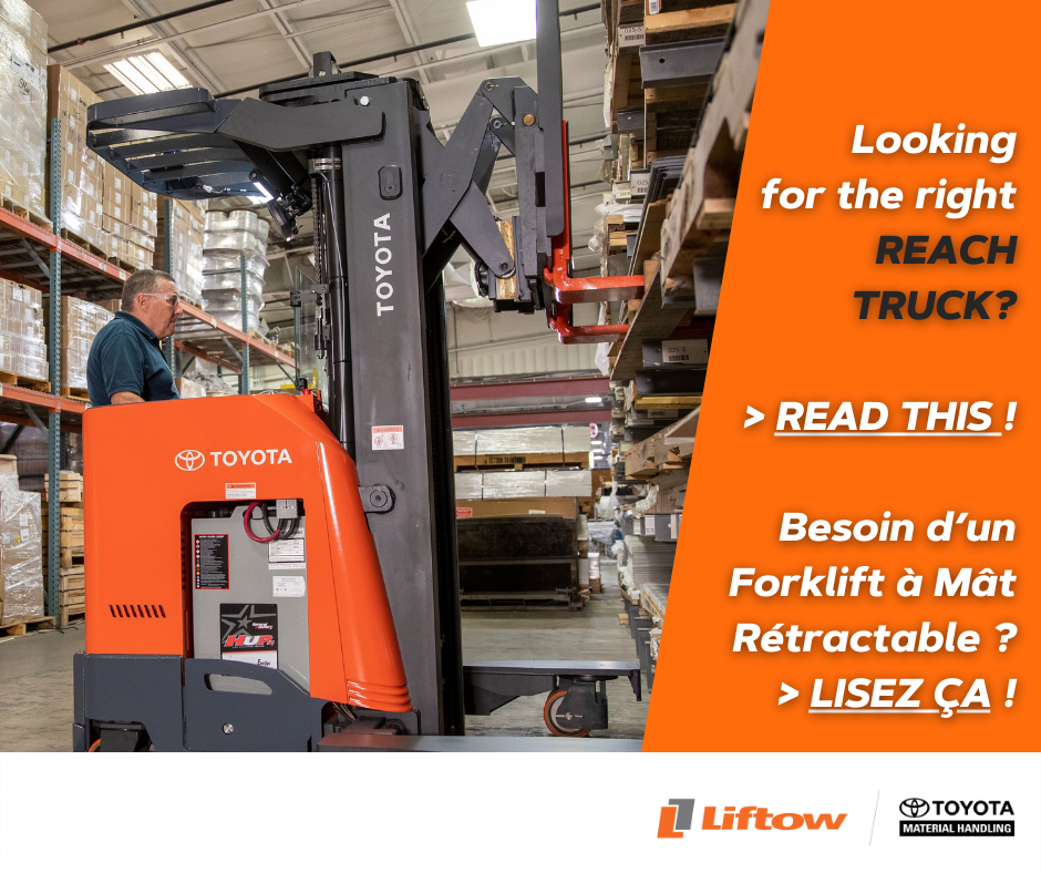 LIFTOW - Reach Truck, Chariot élévateur à fourche à mât rétractable - Forklifts / Lift Trucks