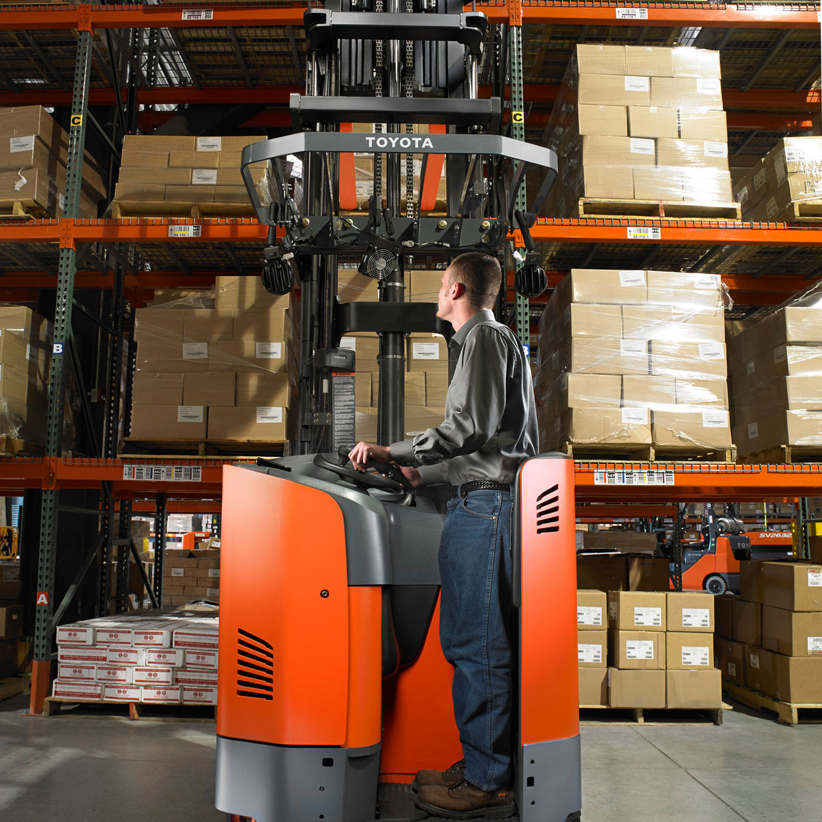 Product Profile: TOYOTA Narrow Aisle, Reach & Order Picker Lift Trucks ...