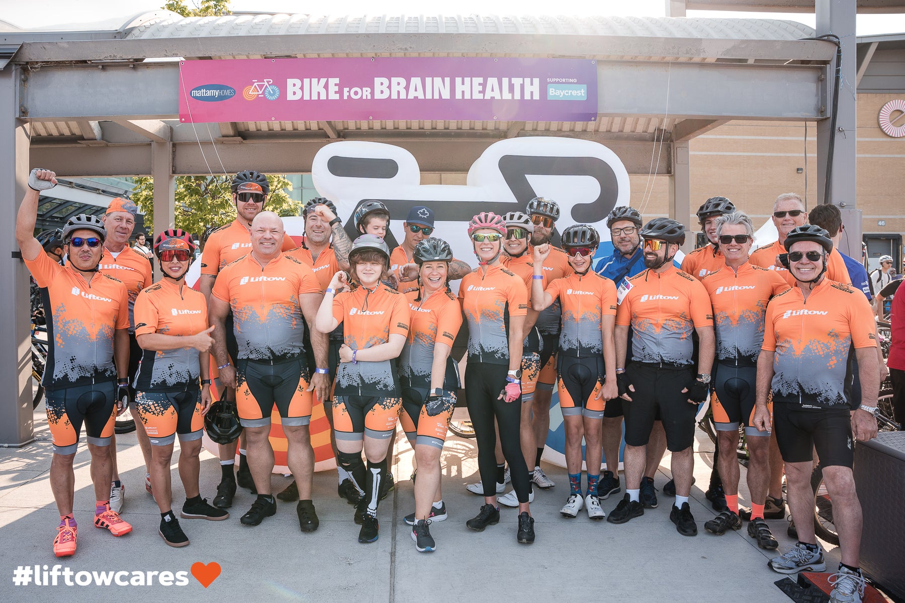 The Liftow Cycling Team Embrace #LiftowCares Spirit at Bike for Brain Health Event in Toronto