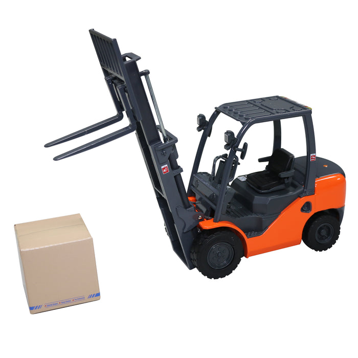 Orange Diecast Counterbalance Model Truck