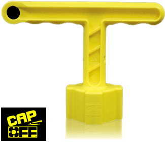 Cap-off Forklift and Industrial Battery Cap Removal Tool - Forklift Training Safety Products